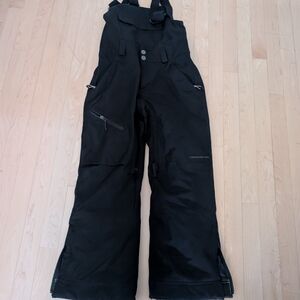 Black Snow Bib Overalls